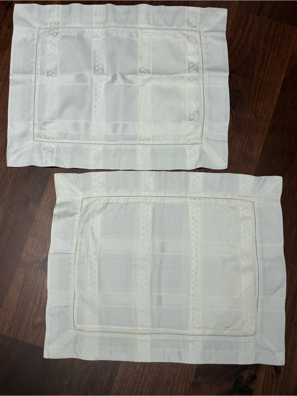 Set of 2 Pratesi Boudoir Shams in Cream